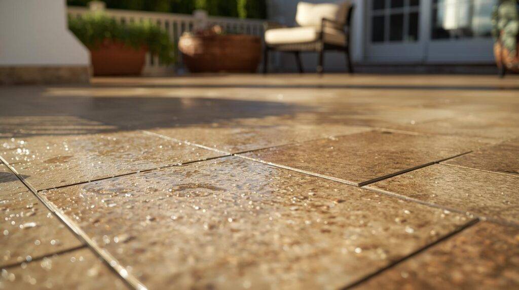 patio coating protecting against mold, mildew, and staining